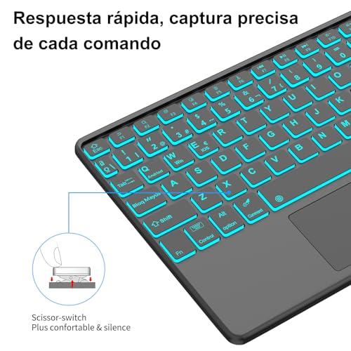 IVEOPPE iPad Pro 11" (M4, 2024) tok billentyűzettel, spanyol Ñ kiosztás, Bluetooth, háttérvilágítás, levehető