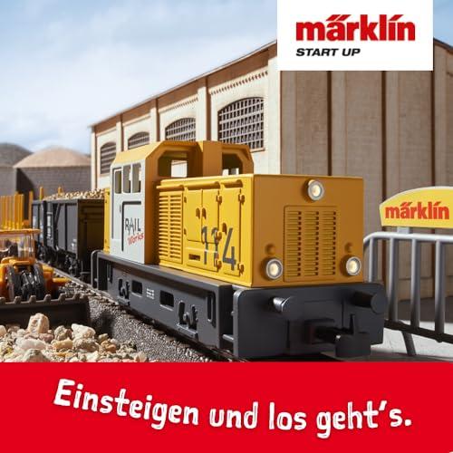 Märklin 29188 H0 kezdőkészlet építkezés témában, mozdonnyal, kocsival, sínekkel és vezérlőegységgel