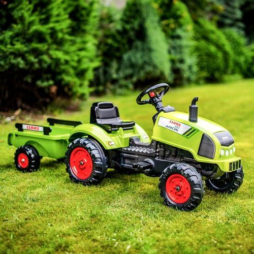 Falk Claas pedálos traktor utánfutóval gyerekeknek 2 éves kortól