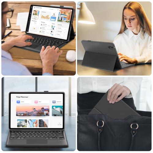 IVEOPPE tok billentyűzettel Xiaomi Redmi Pad 2 Pro 12,1" (2025) készülékhez, touchpaddel, német QWERTZ, Bluetooth, levehető