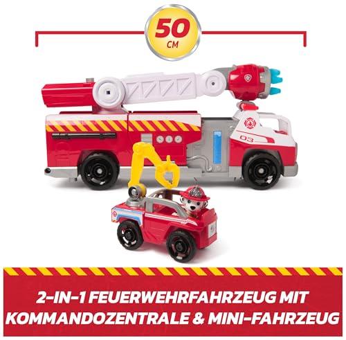 PAW PATROL Marshall deluxe tűzoltóautó oltófunkcióval, 50 cm hosszú, Marshall figurával, kis tűzoltóautóval