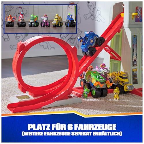 PAW Patrol Rescue Wheels Superloop Tower, extra nagy torony indítórámpával és looping pályával, fény- és hangeffektekkel, Chase monster truc