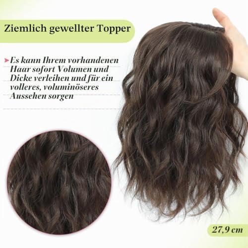 Ms Taj hajpót toldás, 25 cm, hullámos szintetikus hajtoldás vékony szálú hajra, dúsításhoz