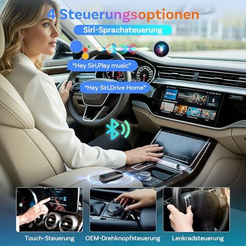 OTTOCAST Play2video Ultra 2026 AI Box, Wireless CarPlay & Android Car Adapter with YouTube, Prime Video, WiFi 6, Plug & Play, 4GB + 32GB for