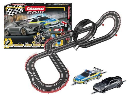 Carrera GO!!! 20062577 Chase 'n Race autópálya szett, licencelt autókkal, 2 játékosig, 6 éves kortól