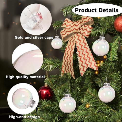 8 darabos tölthető farsangi gömbdísz szett, 6 cm, 16 db 7 színű kis világító gömbbel