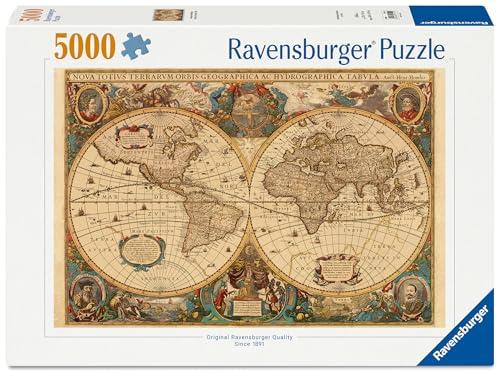 Ravensburger történelmi világtérkép puzzle, 5000 darabos