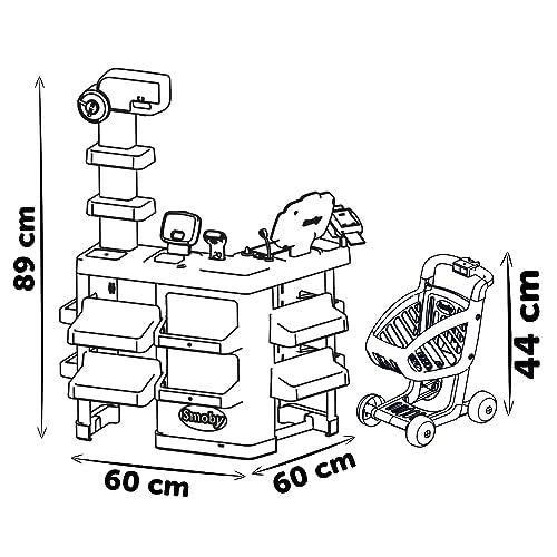 Smoby szupermarket bevásárlókocsival