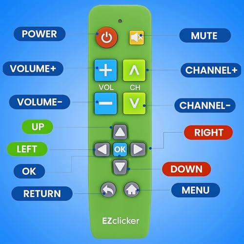 EZclicker nagygombos univerzális távirányító Samsung tévékhez, egyszerűsített (2 db AAA elem nem tartozék)