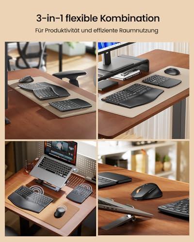 ProtoArc EKM04 ergonomikus vezeték nélküli billentyűzet és egér szett, 2,4 GHz, különálló numerikus billentyűzet, osztott kialakítás