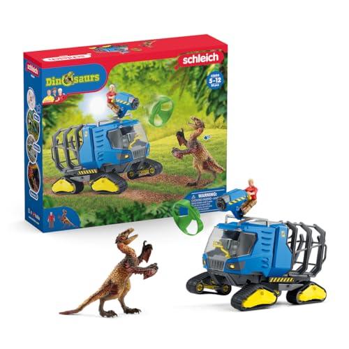 Schleich Dinosaurs 42604 hernyótalpas jármű játékszett, 5 éves kortól, 5 darabos