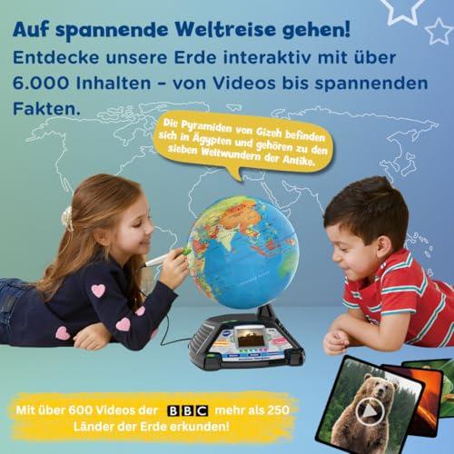 VTech interaktív videoglóbusz tanuló glóbusz kijelzővel és érintőceruzával