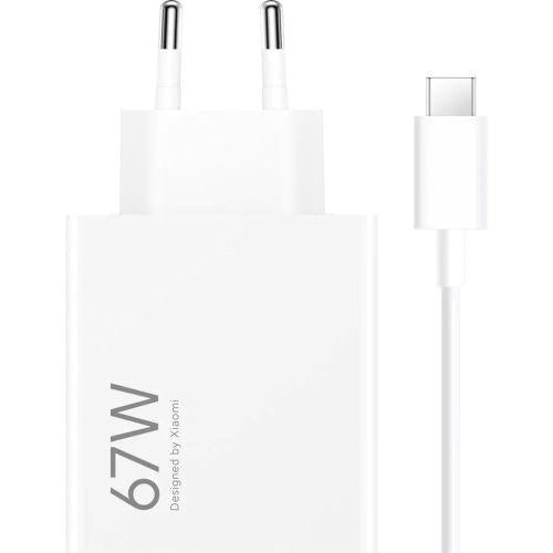Xiaomi HyperCharge Combo hálózati töltő kábellel, USB-A, 67W, BHR9465EU (fehér, EU)