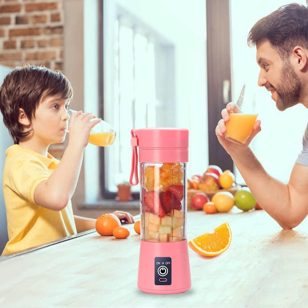 Hordozható turmixgép, elektromos USB-s mini turmix shakezhez és turmixitalokhoz, 380 ml