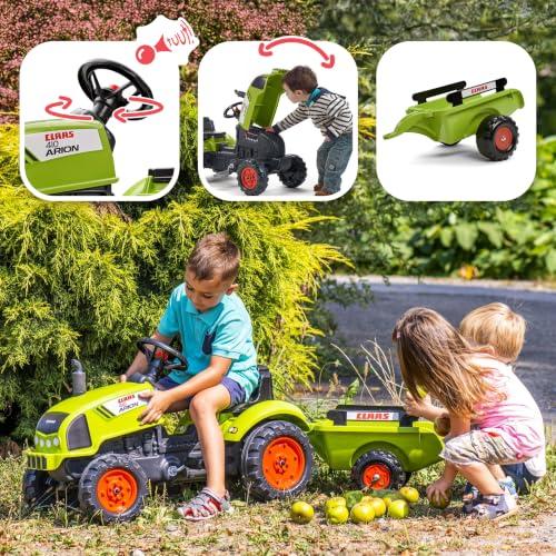 Falk Claas pedálos traktor utánfutóval gyerekeknek 2 éves kortól