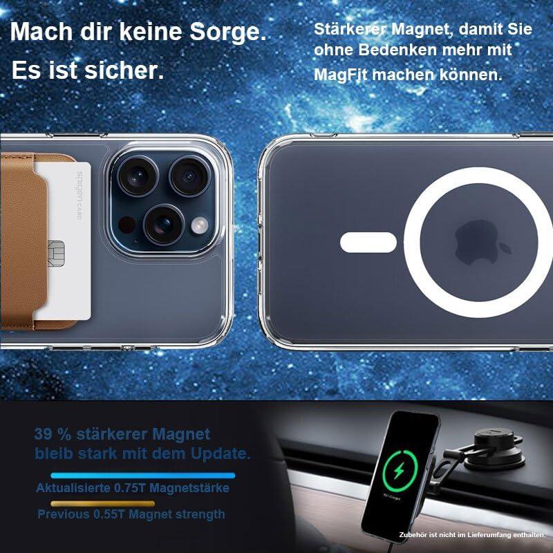 iPhone 15 Pro Max MagSafe tok, ultravékony, 5 az 1-ben szett 2 kijelzővédő fóliával és 2 kameravédővel