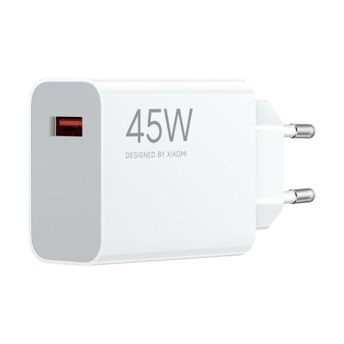 Xiaomi Travel Charger Turbo hálózati töltő, USB-A, 45W, BHR07SLEU (fehér)