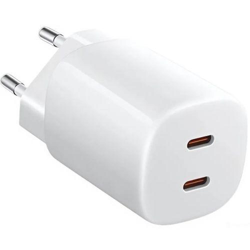 Xiaomi Mi Travel Charger Nano Turbo BHR087OEU GaN gyorstöltő, 2 USB-C, 45 W, EU (fehér)