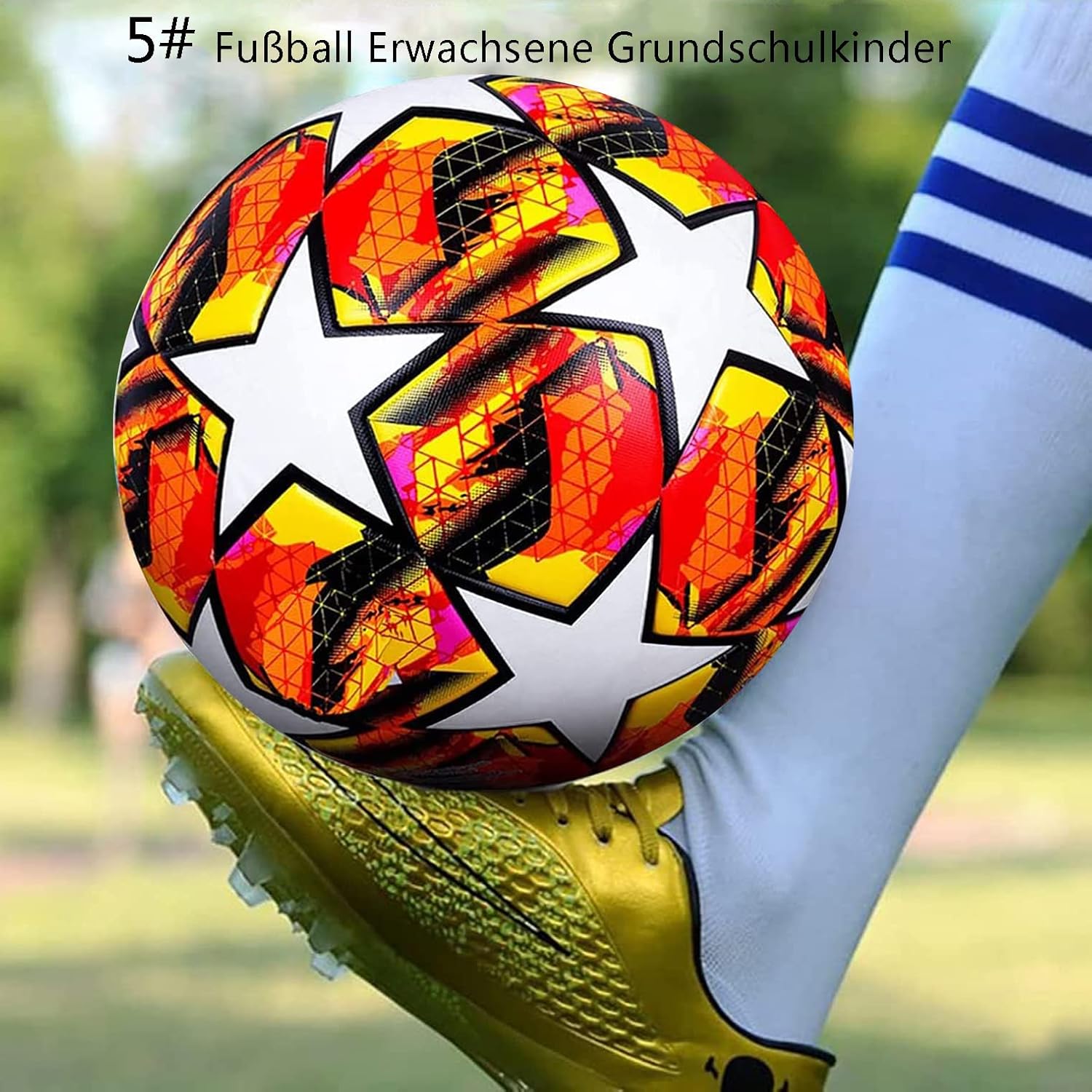 CNSTZX futball labda méret 5, beltéri és kültéri edzőlabda