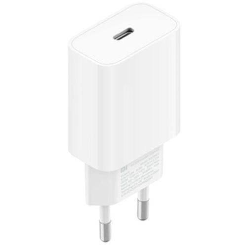 Xiaomi Mi BHR08M8EU USB-C gyorstöltő adapter, 20 W, kábel nélkül, EU csatlakozóval (fehér)