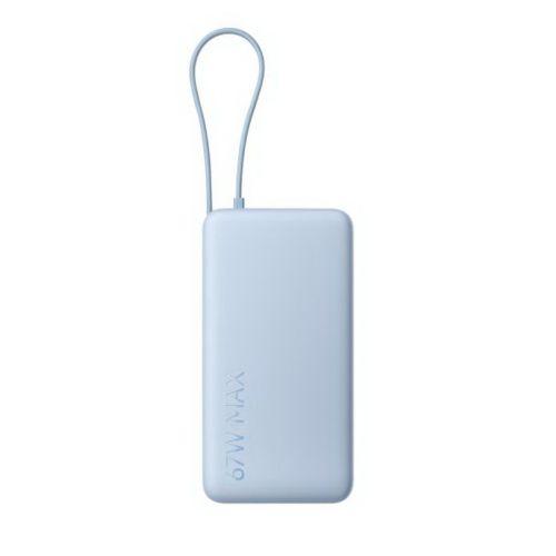 Xiaomi 20000 mAh powerbank, 67W, beépített USB-C kábellel, BHR08O8GL (kék)