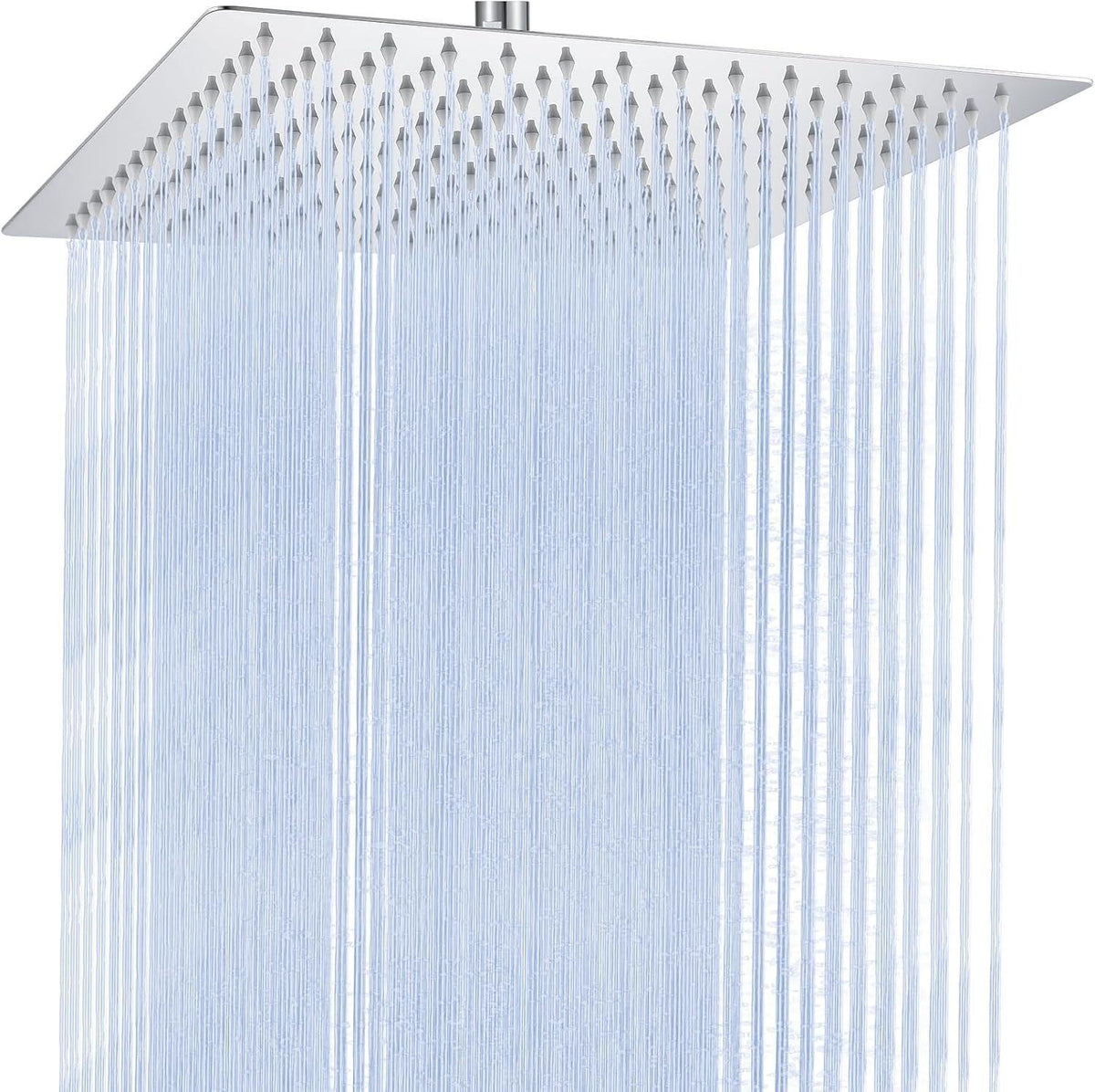 Auralum esőztető zuhanyfej, 304 rozsdamentes acél, 12" (30 cm) négyzet alakú, ön清tisztító fúvókák, 360° állítható