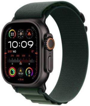 Apple Watch Ultra 2 Cellular 49 mm, MX4Q3TY/A (fekete titán tok, sötétzöld, S)