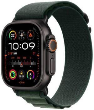 Apple Watch Ultra 2 Cellular 49 mm, MX4Q3TY/A (fekete titán tok, sötétzöld, S)
