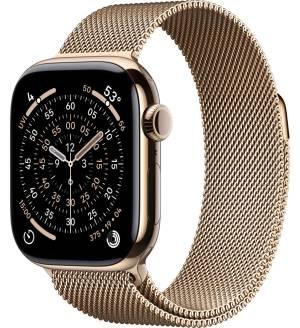 Apple Watch Series 11 Cellular 42 mm, arany milánói szíj, MF8Y4QL/A