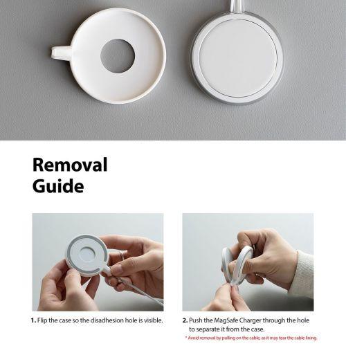Ringke MagSafe töltőtok, Slim Matte Clear