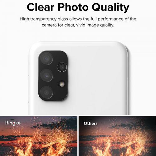 Ringke Galaxy A13 4G kameravédő, teljes felületet fedő üveg, 3 darabos (fekete)
