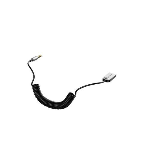Baseus BA01 USB + vezeték nélküli adapter 3,5 mm jack csatlakozóhoz, kábellel (CABA01-01, fekete)