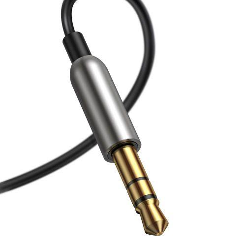 Baseus BA01 USB + vezeték nélküli adapter 3,5 mm jack csatlakozóhoz, kábellel (CABA01-01, fekete)