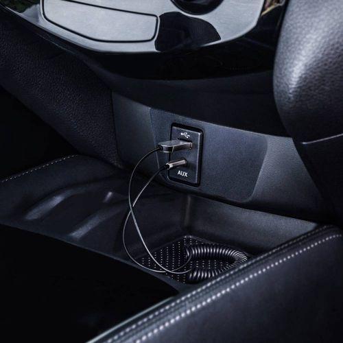 Baseus BA01 USB + vezeték nélküli adapter 3,5 mm jack csatlakozóhoz, kábellel (CABA01-01, fekete)