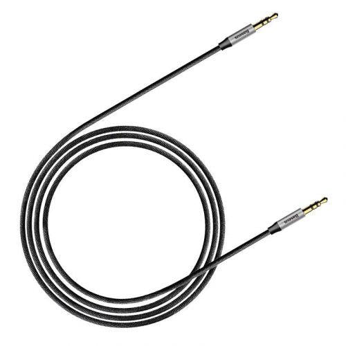 Baseus Yiven M30 audio kábel, 3,5 mm, 1 m (CAM30-BS1) (ezüst/fekete)
