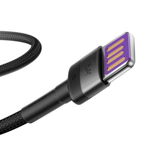 Baseus SuperCharge CATKLF-PG1 USB-C kábel, 40 W, PD 3.0, QC 3.0, 1 m (szürke/fekete)