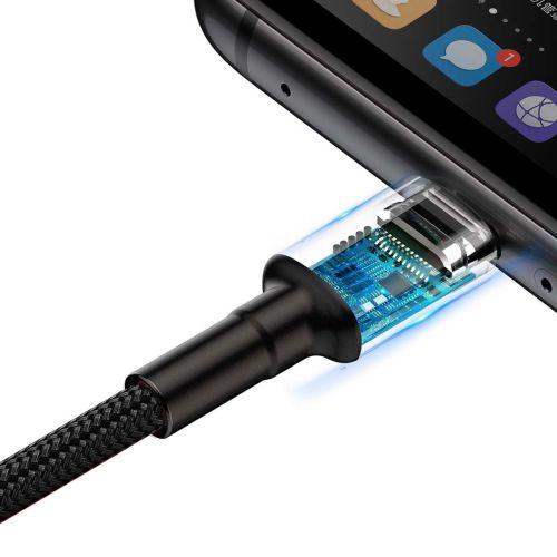 Baseus SuperCharge CATKLF-PG1 USB-C kábel, 40 W, PD 3.0, QC 3.0, 1 m (szürke/fekete)