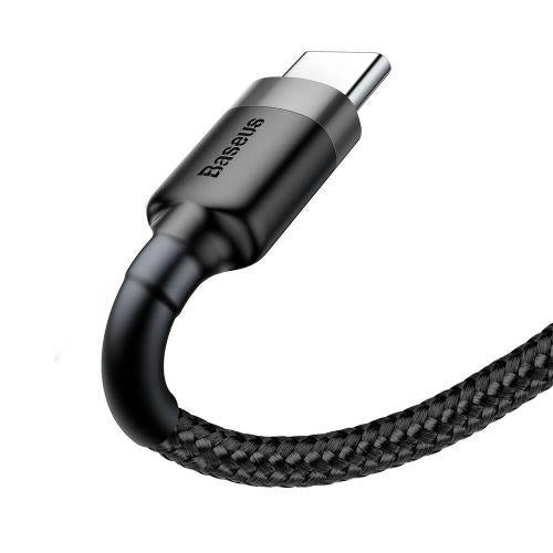 Baseus Cafule USB-A / USB-C kábel, 2A, 3 m, CATKLF-UG1 (szürke/fekete)