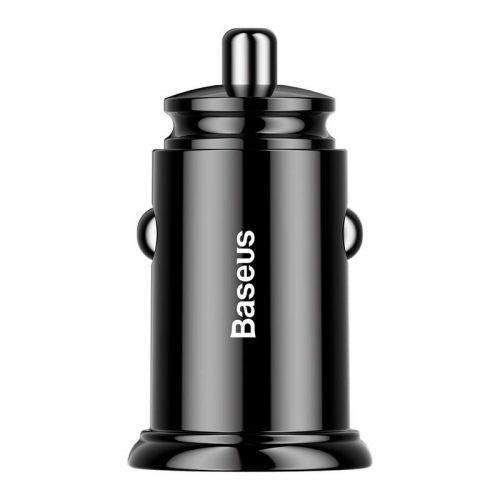 Baseus Circular autós töltő, 2x USB-A, Quick Charge 3.0, 30 W (CCALL-YD01) (fekete)