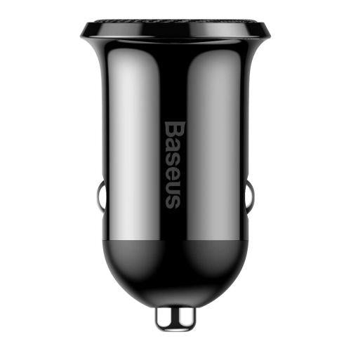 Baseus Pro autós szivargyújtó töltő, dupla USB, 4,8 A (CCALLP-01) (fekete)