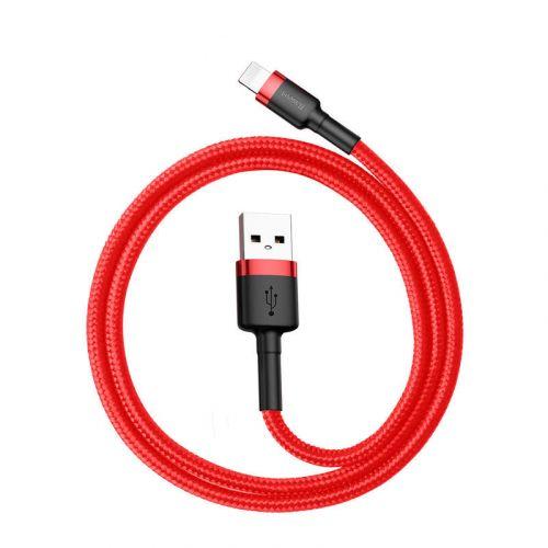 Baseus Cafule Lightning kábel, 2,4A, 0,5 m (CALKLF-A09) (piros)