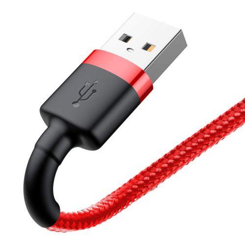 Baseus Cafule Lightning kábel, 2,4A, 0,5 m (CALKLF-A09) (piros)