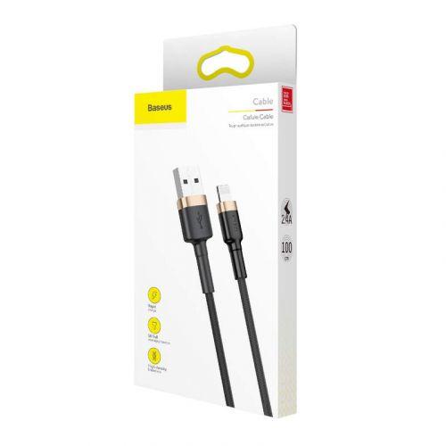 Baseus Cafule Lightning kábel, 2,4 A, 1 m (CALKLF-BV1) (arany-fekete)