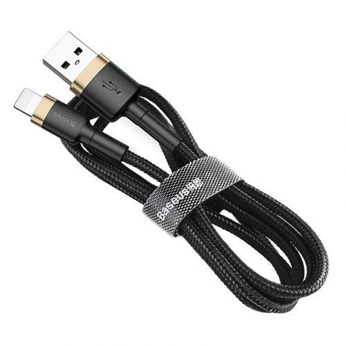 Baseus Cafule Lightning kábel, 2,4 A, 1 m (CALKLF-BV1) (arany-fekete)