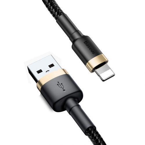 Baseus Cafule Lightning kábel, 2,4 A, 1 m (CALKLF-BV1) (arany-fekete)