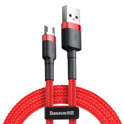 Baseus Cafule micro USB kábel, 2,4 A, 1 m, (CAMKLF-B09) (piros)