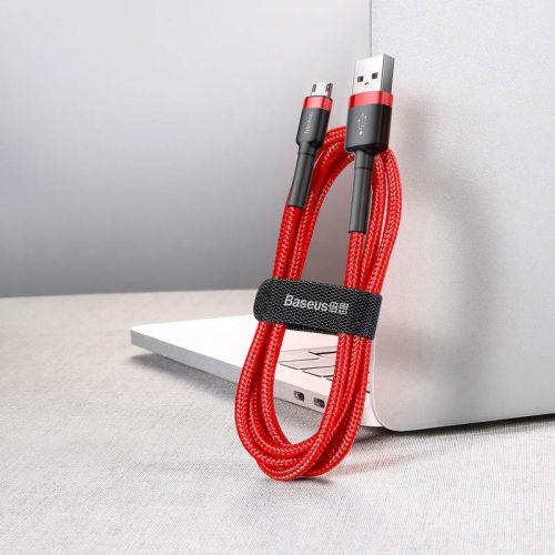 Baseus Cafule micro USB kábel, 2,4 A, 1 m, (CAMKLF-B09) (piros)