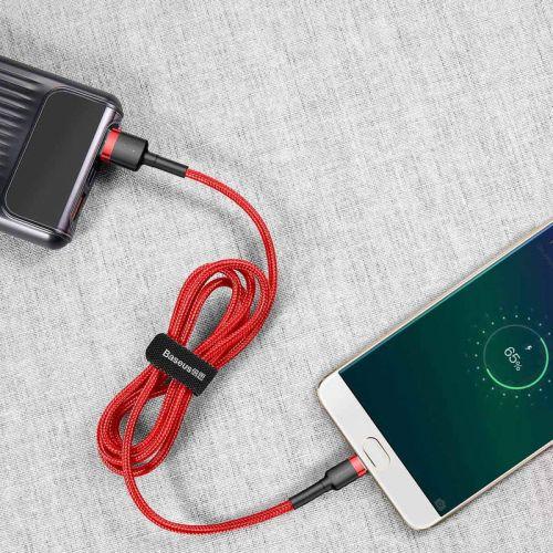 Baseus Cafule micro USB kábel, 2,4 A, 1 m, (CAMKLF-B09) (piros)