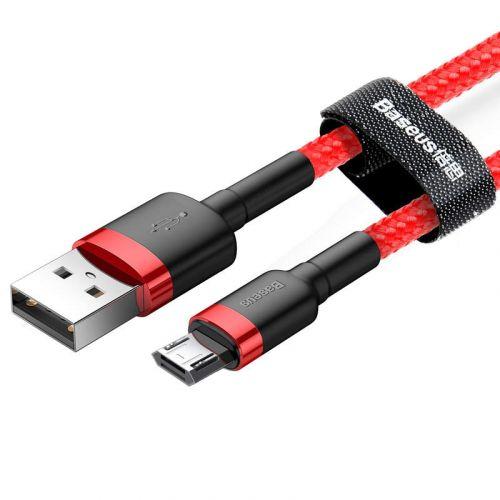 Baseus Cafule micro USB kábel, 2,4 A, 1 m, (CAMKLF-B09) (piros)