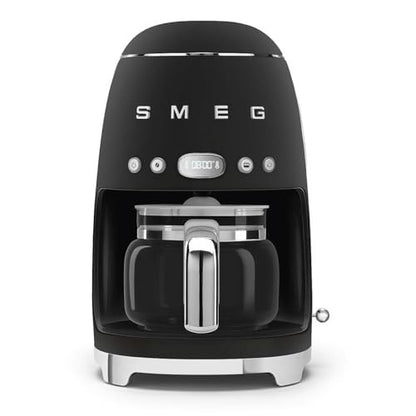 Smeg DCF02BLMEU filteres kávéfőző (12 csészéig, 2 intenzitási szint, melegen tartó funkció, 1050 W, matt fekete)